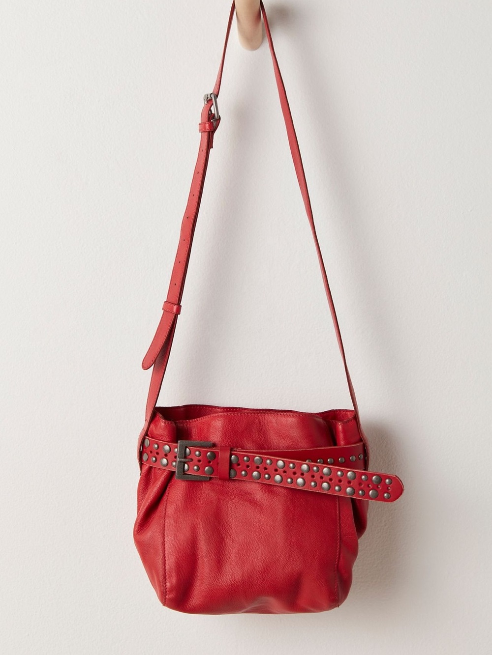 Free People Embellished Belt Bucket Bag